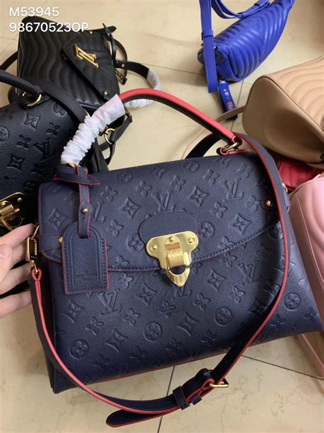 louis vuitton navy blue bag.